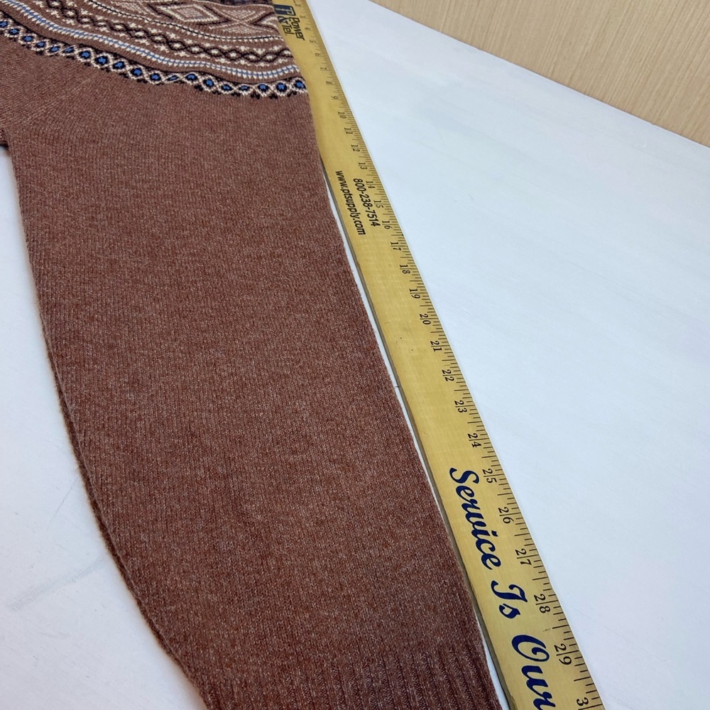 Weatherproof Men's Tan Patterned Crewneck Sweater - Picture 6 of 11